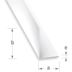 Cornière d'angle inégale PVC blanche