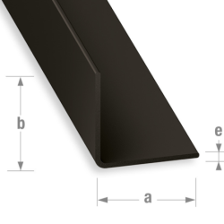 Cornière d'angle égale 20 x 20 mm PVC noir