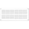 Grille de ventilation PVC extra-plate - 254 x 110 mm épaisseur 3 mm - Blanc