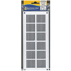 Grille de ventilation PVC extra-plate - 254 x 110 mm épaisseur 3 mm - Blanc