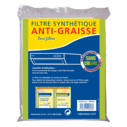 Filtre synthétique pour hotte de cuisine Autogyre 114 x 47 cm