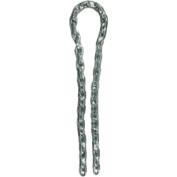 Chaîne acier cémenté protection vinyle Ø6 mm longueur 1.50 m