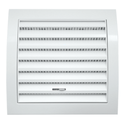 Grille de ventilation réglable carrée avec moustiquaire Blanc Autogyre