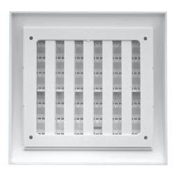 Grille de ventilation réglable carrée avec moustiquaire Blanc Autogyre