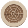 Grille d'aération ronde fixe avec moustiquaire