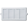 Grille de ventilation rectangulaire spéciale menuiserie avec moustiquaire Blanc