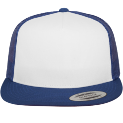 Casquette visière plate Classic Trucker Royal Blue et White