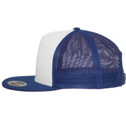 Casquette visière plate Classic Trucker Royal Blue et White