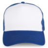 Casquette trucker 5 panneaux Royal Blue et White