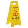 Panneau d'avertissement sol glissant en polypropylène 330x680 mm