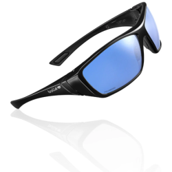 Lunettes de sécurité Bollé Safety HUSTLN50E anti-rayures et anti-buée teinté bleu