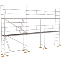 Échaffaudage M49 PRIMO structure avec plancher acier 60m² longueur 9m hauteur 4m