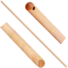 Manche balai cantonnier en bois poncé Brosserie Thomas diamètre 28 mm longueur 140 cm