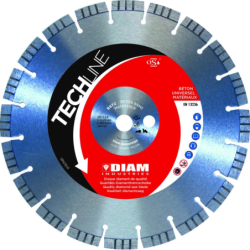Disque diamanté béton armé/universel D125 BS72 flasque déportée