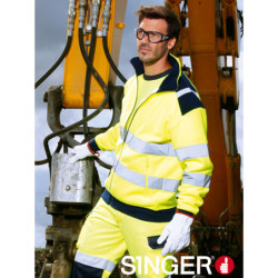 Veste polaire haute visibilité jaune 300g/m² POLGA