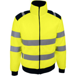 Veste polaire haute visibilité jaune 300g/m² POLGA