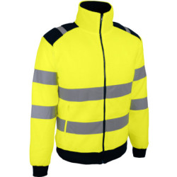 Veste polaire haute visibilité jaune 300g/m² POLGA