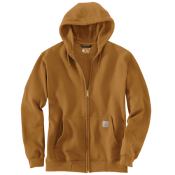 Sweat à capuche zippé Marquette Full-Zip marron