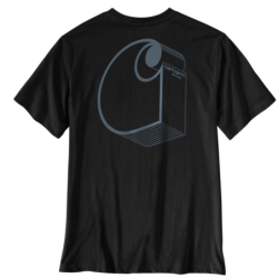 Tee shirt manches courtes Irvine 3D Logo noir