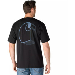 Tee shirt manches courtes Irvine 3D Logo noir