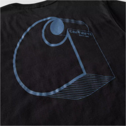 Tee shirt manches courtes Irvine 3D Logo noir