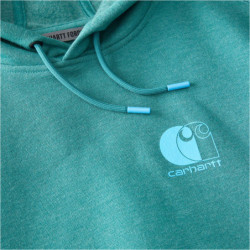 Sweat à capuche Force Logo vert