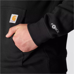 Sweat à capuche Force Logo noir