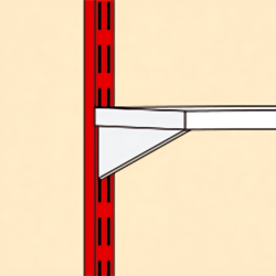 Crémaillère double entraxe 32 Blanc