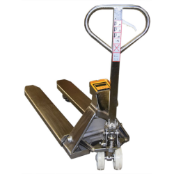 Transpalette manuel peseur 2000 Kg Inox 316 alimentaire et chimie
