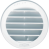 Grille de ventilation réglable à encastrer avec moustiquaire blanc