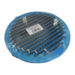 Grille ronde à persienne aluminium blanc Ø180 mm
