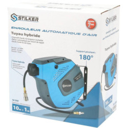 Enrouleur automatique orientable de tuyau d'air hybride 8 bar 8x12mm