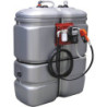 Cuve gasoil PEHD 1000L double paroi avec kit station 230V et pistolet automatique/compteur