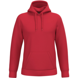 Sweat-shirt K476 capuche homme rouge