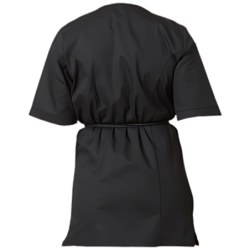 Kimono professionnel de l'ésthétique et de la coiffure noir PBV taille M-L