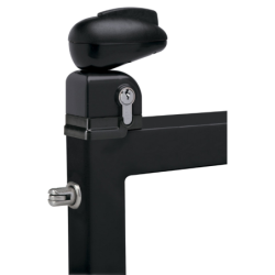 Serrure de sécurité enfant à double action Twist pour portillon de piscine pour tube de 40