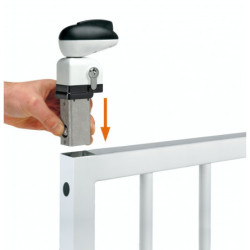 Serrure de sécurité enfant à double action Twist pour portillon de piscine pour tube de 40
