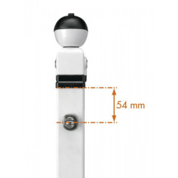 Serrure de sécurité enfant à double action Twist pour portillon de piscine pour tube de 40