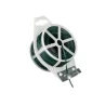 Lien plastique armé vert avec découpeur largeur 3 mm longueur 30 m
