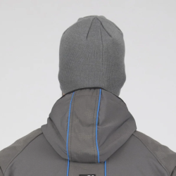 Bonnet de travail Martin gris et bleu