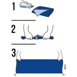 Serviette sport rafraîchissante 100 cm x 30 cm