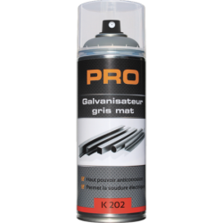 Peinture zinc de galvanisation à froid anti-corrosion K202 PRO gris mat 400 ml