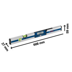 Niveau électronique Bosch GIM 60 Professional 2 fioles longueur 60 cm