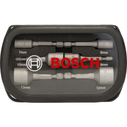 Coffret de 6 douilles magnétiques Bosch Extra Hard 1/4 de 6 à 13 mm