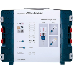 Coffret scie trépans Progressor en L-BOXX 8 scies 2 adaptateurs 1 forêt