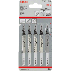 Lame de scie sauteuse pour bois T 101 BR jeu de 5 lames