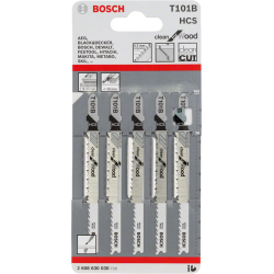 Lame de scie sauteuse pour bois T 101 B jeu de 5 lames