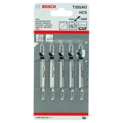 Lame de scie sauteuse pour bois T 101 AO jeu de 5 lames