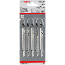 Lame de scie sauteuse pour bois T 301 CD jeu de 5 lames