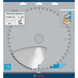 Lame de scie circulaire Diamètre 305 Alésage 30 Multi Material 80 dents